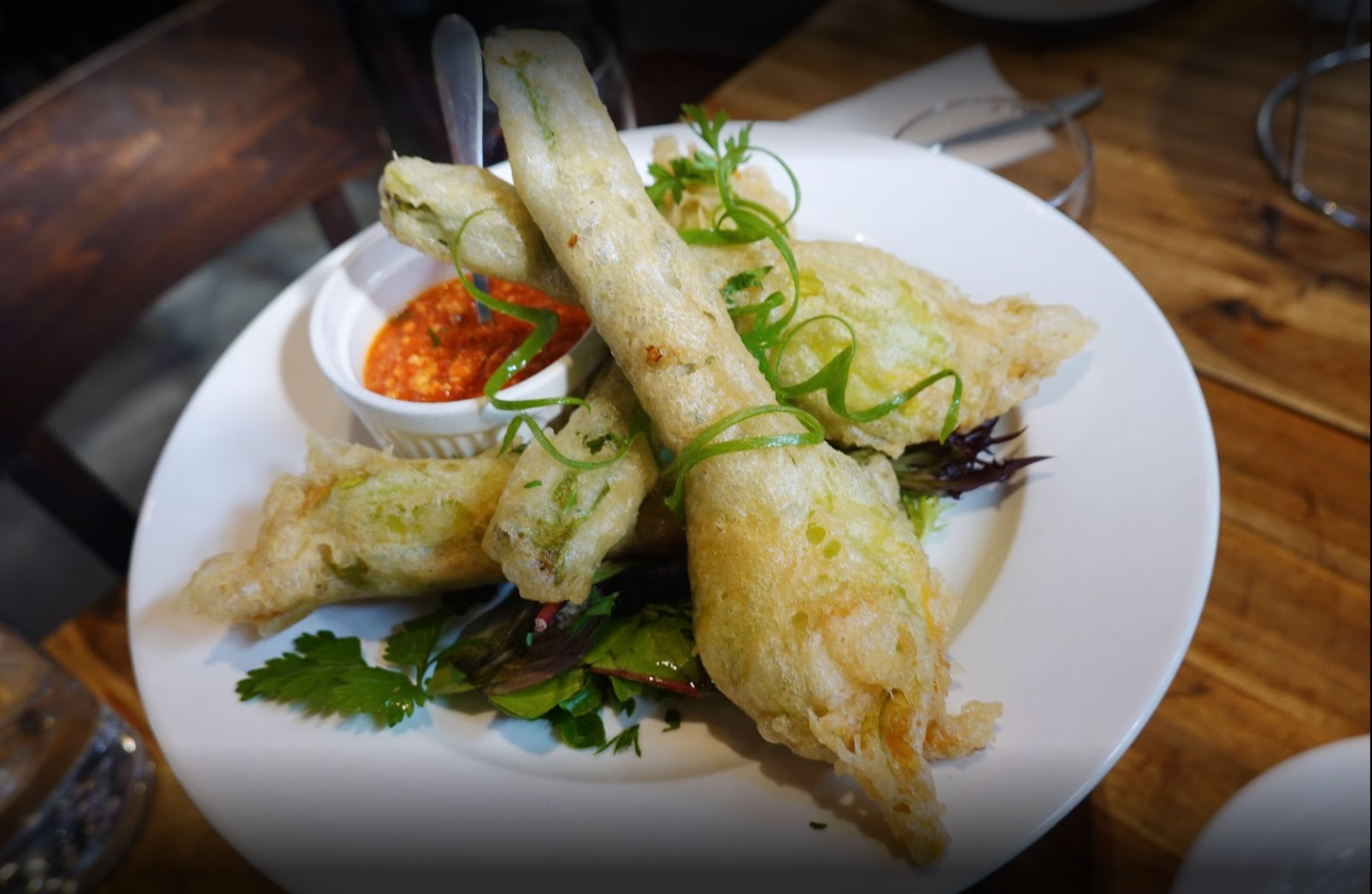 Zucchini Flower Entree
